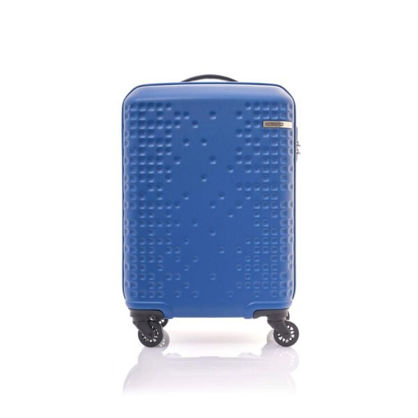 American Tourister Cruze Spinner Polyester 55 cms Blue Hardsided Suitcase (AN6 (0) 01 001)(21.65Inch)