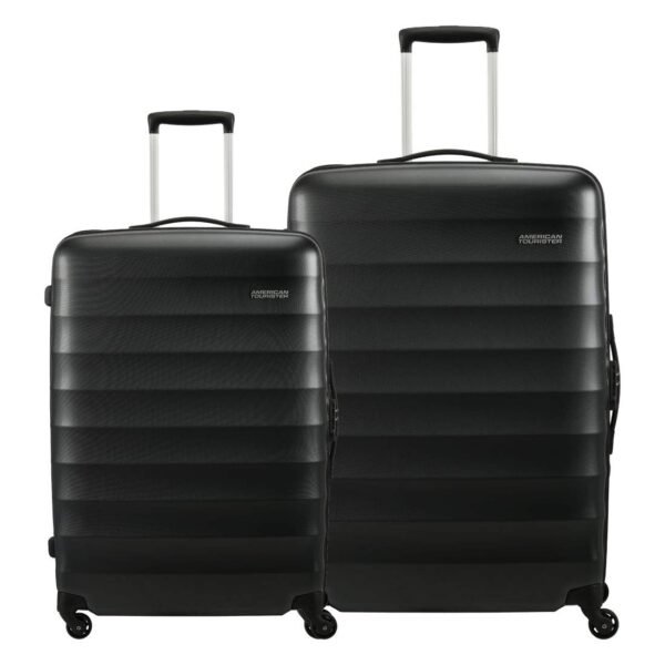 American Tourister Trolley Bags for Travel | Barcelona 55 Cms, 69 Cms Polycarbonate Hardsided Set of 2 Luggage Bags | Suitcase for Travel | Luggage Bags | Trolley Bags for Travelling, Gunmetal
