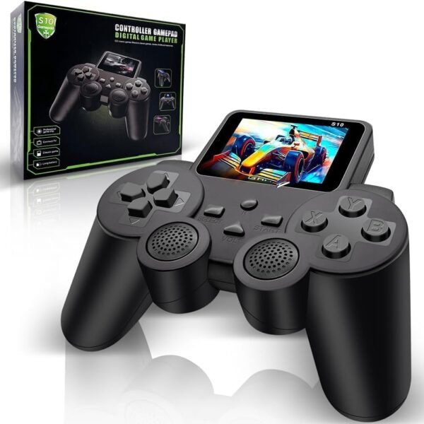 Amisha Gift Gallery 500 in 1 Handheld Game Console for Kids, Retro Video Game Player with Rechargeable Battery, TV Connect Portable Pocket Gaming Device with Controller, Classic Arcade Games for Boys