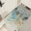 Area Rug Blue Throw Rug Accent Distressed Rug Floor Carpet for Door Mat Kitchen Entry Laundry Rug Decor Non-Slip Door Carpet Bathroom Runner Rugs Floor Carpet