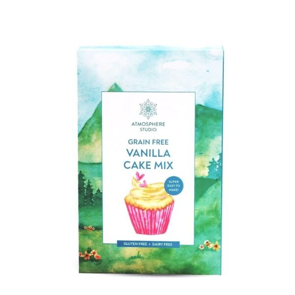 Atmosphere Studio Gluten Free Vanilla Cake Mix|275 Grams (Pack Of 1)|Easy, Healthy Baking-Gluten-Free & Refined Sugar-Free|Perfect For Cupcakes & Cakes