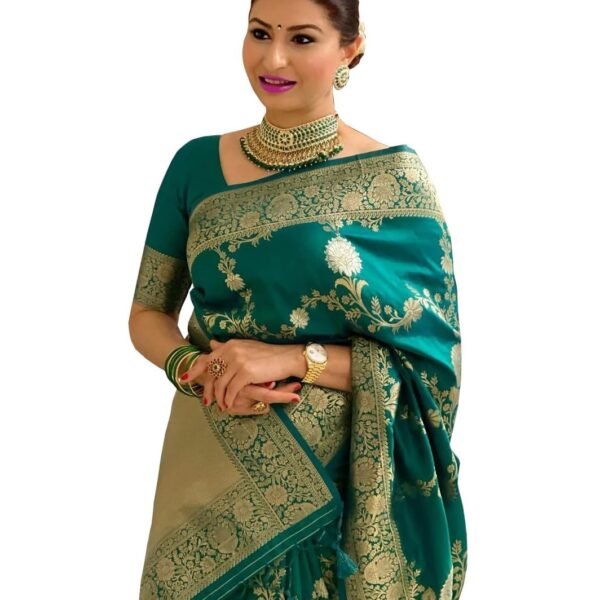 Avantika Fashion Women's Kanjivaram Soft Silk Banarasi Sarees With Blouse Piece
