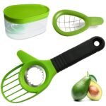 Avocado Slicer 3 in 1 Avocado Tool Avocado Knife, Pitter and Peeler in One Handy Tool with Ergonomic Non-Slip Handle