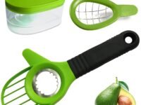 Avocado Slicer 3 in 1 Avocado Tool Avocado Knife, Pitter and Peeler in One Handy Tool with Ergonomic Non-Slip Handle