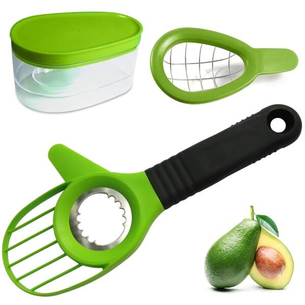 Avocado Slicer 3 in 1 Avocado Tool Avocado Knife, Pitter and Peeler in One Handy Tool with Ergonomic Non-Slip Handle