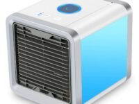 Axenora Portable Mini Air Cooler Personal Air Cooler 3 In 1 Fan Humidifier Purifier USB Cooling Fan With LED Light