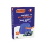 BAKERS Jelly Crystals | Blueberry Flavour | 100% Vegetarian | Easy to Make | Instant tasty dessert | Authentic Flavors Pack of 6 (90 gm x 6)