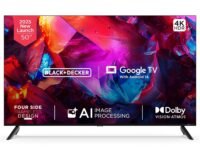 BLACK+DECKER 126 cm (50 inches) A1 Series 4K Ultra HD LED Smart Google TV BXTVGU50UD2875ATIN (Black)