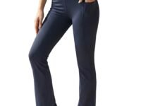 BLINKIN Flared Gym Pants for Women's Workout - The Ultimate Yoga Pants | Workout Lowers | Gym Track Pants for Women with Side Pockets (2049)