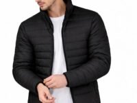 Ben Martin Men’s Black Quilted Winter Jackets || Lightweight Puffer Jacket for Men || Full Sleeve Stand Collar Jacket:s || Warm & Comfortable Winter Wear || Casual & Travel Jacket' for Men'