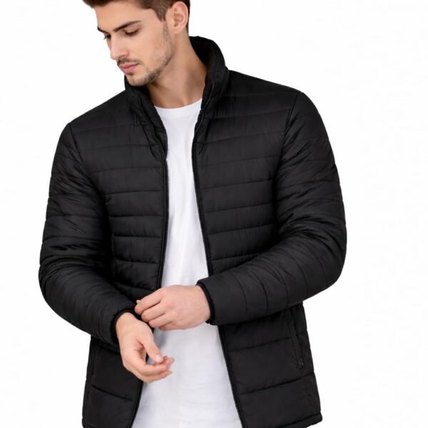 Ben Martin Men’s Black Quilted Winter Jackets || Lightweight Puffer Jacket for Men || Full Sleeve Stand Collar Jacket:s || Warm & Comfortable Winter Wear || Casual & Travel Jacket' for Men'