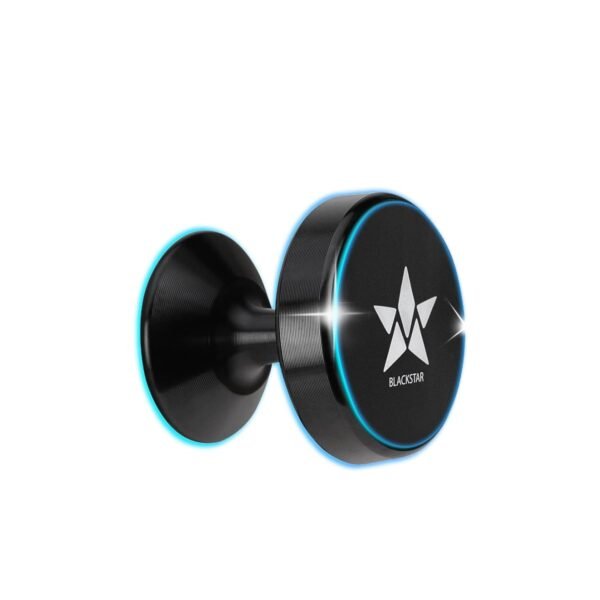 Blackstar Spiro Mag : Magnetic Mobile Phone Holder for Car Dashboard/Bike with 540° Angle Rotation - Phone Mount Stand with Strong & Safe Magnets - Compatible with All Mobiles (MAGSAFE Incompatible)
