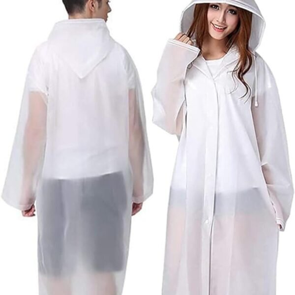 Bloomingdale Rain Coat For Men & Women Universal Raincoat For Men Waterproof Full Raincoat For Women, Boys & Girls raincoats for men Hooded Rainwear for Men Rain Coat For Women Rainwear Nimbus - White