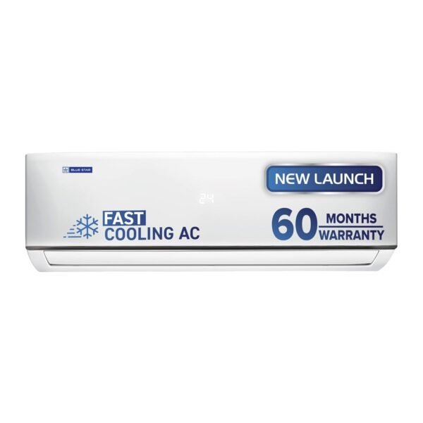 Blue Star 2 Ton 3 Star, New Star Rated, Inverter Split AC (Copper,4-Way Swing, DigiQ Hepta Sensor, Blue Fins,Turbo Cool, Self Clean Technology (IA322DXU, White)