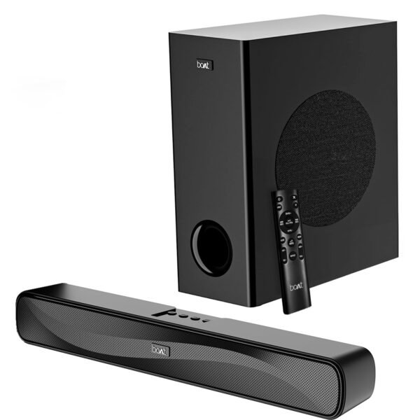 Boat Aavante Bar A1040 Bluetooth 2.1 Channel Soundbar with 50 W Signature Sound, Bluetooth v5.3, Multi-Compatibility & Master Remote Control (Premium Black)