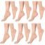 Brendo Ultra-Thin Transparent Skin Color Ankle Length No Show Women/Girl Socks Low Cut Pack of 6