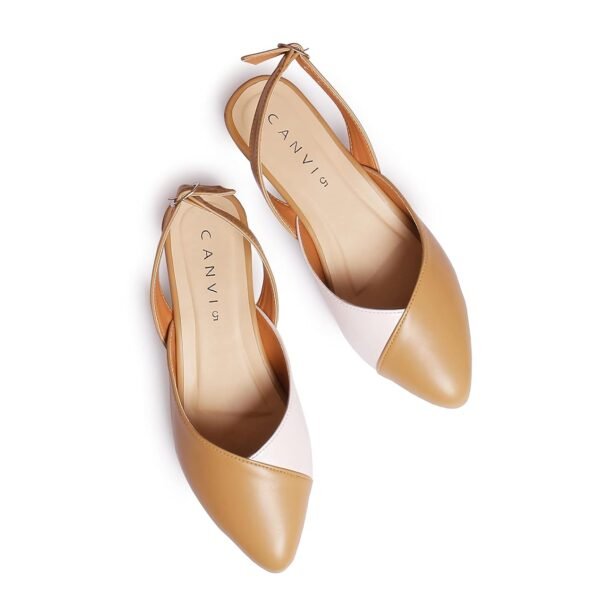 CANVI Stylish | Fancy | Comfortable Women's Ethnic Flats Sandals for Women and Girl, Synthetic Leather Sandals Casual Summer Beach Shoes Sandal