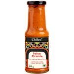 CHILZO Salsa Picante - (200g) | Mexican | Use as Dip for Nachos, Spread on Tacos | Burrito, Quesadilla Sauce | Cooking Sauce | MSG-free | Gluten-free | No Added Sugar | 0% Trans Fat | Vegan