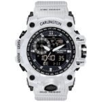 Carlington Analog-Digital Sports Watch: Chronograph, Dual Time, Alarm, Stopwatch, Water-Resistant, Shock-Resistant, Back Light Display- The Perfect Watch for Men and Boys - CT3388
