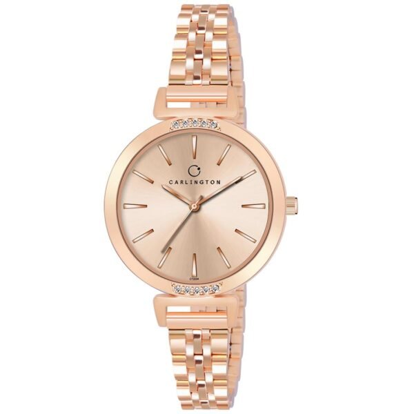 Carlington Iconic Analog Watches for Women with Premium Stainless Steel Strap - CT 2034