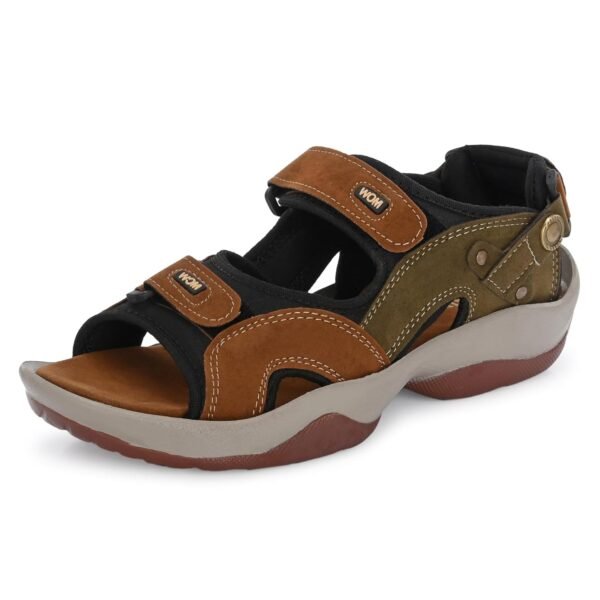Centrino Sandals for Men |Comfortable Sandals with Grip Insole & Quality|Flat Casual Sandals With Adjustable Velcro Closure For Easy Wear With Flexible Fitting And Trendy | Stylish Men’s Casual Sandal With Unique Sole Design for Office & Travel (3263)