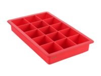 Clazkit Silicone Ice Tray – Flexible 15-Cube Ice Mold, Easy Release, BPA-Free, Reusable Freezer Tray for Ice, Chocolate & More - Color May Vary