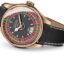 DOUBLERUN Men Date Function Dial Black Leather Strap Analog Watch, Band Color:Black