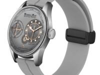 DOUBLERUN honograph Date Display Radium Dial Analoge Silicone Magnetic Belt Watch for Men, Series S-180-00