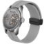 DOUBLERUN honograph Date Display Radium Dial Analoge Silicone Magnetic Belt Watch for Men, Series S-180-00