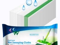 Disposable Wet Sweeping Cloths for Swiffer Sweeper Wet Mopping Pad Refills,Wet Floor Mop Pads,Fresh Scent,30 Count