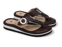 Duosoft Flip Flop for Women | Soft Comfortable | Breathable | Fashionable | Stylish | Trendy | Super soft | Lightweight | Anti-Slip Sole | Indoor & Outdoor |DW-34-Brown
