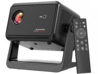 E Gate Duster 5X | 100% Dust Proof | 5X Brighter | Fully Automatic Native 1080p Projector 4k Ultra HD | 500 ISO | Android 13, Live TV, Netflix, Prime | ScreenMirror | HDMI-ARC-WiFi6 | EGATE