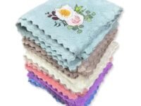 Face Towel/Handkerchief/Rumal Microfiber Small Size -Pack of 12 Pieces - Soft and Super Absorbent Face Towels for Women's, Kids and Newborn Babies - 25x25 CM - 1 Dozen