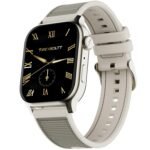 Fire-Boltt Rise Force Smart Watch 1.85” Display, Nylon–Fluoroelastomer Hybrid Strap, Rotating Crown, Bluetooth Calling, Dual Button Control, Metal Body Smartwatch for Men and Women Sandstone