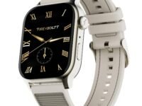 Fire-Boltt Rise Force Smart Watch 1.85” Display, Nylon–Fluoroelastomer Hybrid Strap, Rotating Crown, Bluetooth Calling, Dual Button Control, Metal Body Smartwatch for Men and Women Sandstone