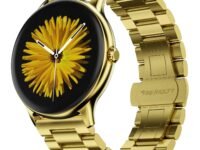 Fire‑Boltt Phoenix Pro Round Smart Watch 1.39″ Display with Bluetooth Calling, AI Voice Assistant, SpO2 & Heart Rate Monitor, 120+ Sports Modes,IP67 Waterproof Metal Smart Watch for Men & Women - Gold