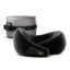 Frido Travel Neck Pillow, 100% Hi-Per Foam, Lightweight Neck Support Pillow, Neck Pillow for Flight Travel, Memory Foam, Adjustable Velcro Straps, Free Travel Pouch (Core Black)