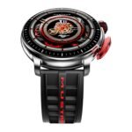 GOBOULT Mustang Racer Smart Watch 1.43'' AMOLED Display, Rotating Bezel, BT Calling, 150+Watchfaces, 500 Nits Brightness, AI Voice Assistant, SpO2 Monitoring, 120+ Sports Mode (Black Blaze)