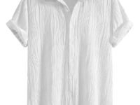 GRECIILOOKS Men Casual Shirt | Stylish Shirt's | Short Sleeve Collared Neck Standard Length | Trendy Button Down Closure Type | Man's Formal Shirts | Solid Slim Regular Fit