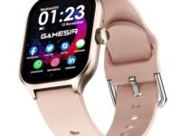 GameSir H18 Pro Smartwatch with Long Battery Life, 2.01" High-Resolution Screen, Bluetooth Calling, IP68 Waterproof, TFT Display, Luxury Design for Men & Women (Pink)