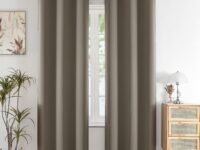 HOMEMONDE Room Darkening Curtain for Window 5 Feet Single Pcs - Heavy Polyester 75% Blackout Thick Curtains, Room Privacy and Thermal Insulation - (Urban Ash - 60 Inches)