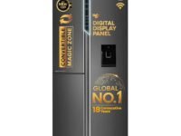 Haier 592 L 3 Star Frost Free Expert Inverter Smart Sense AI enabled 3-Door Side by Side Refrigerator (HRT-683WGKU1, Graphite Black, Magic Convertible, In-built Water Dispenser, 2026 Model)