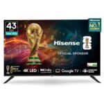 Hisense 108 cm (43 inches) E6S Series 4K Ultra HD Smart LED Google TV 43E6S