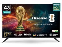 Hisense 108 cm (43 inches) E6S Series 4K Ultra HD Smart LED Google TV 43E6S