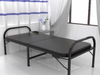 Honey Touch Atlas Folding Bed Single for Sleeping with Mattress | No Assembly Required | Foldable Bed for Sleeping/Guests/Rented Apartments/Bedroom (2.5ft x 6ft, Black)