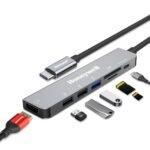 Honeywell 7-in-1 TypeC Docking Station with 4K HDMI,1xUSB 3.0, 2xUSB 2.0 & TypeC 3.0 PD 100W Charging Port, SD & Micro SD Slot,for All Type C Devices- MacBook,Laptop, Thunderbolt 3,PC,3 Years Warranty