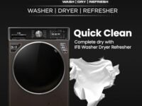 IFB 10 Kg/7 Kg/3 Kg 3-in-1, AI Powered, Fully Automatic Washer Dryer Refresher (IFB Laundrimagic®, EXECUTIVE PLUS ZXM, 9 Swirl Wash, Eco Inverter Technology, Mocha)