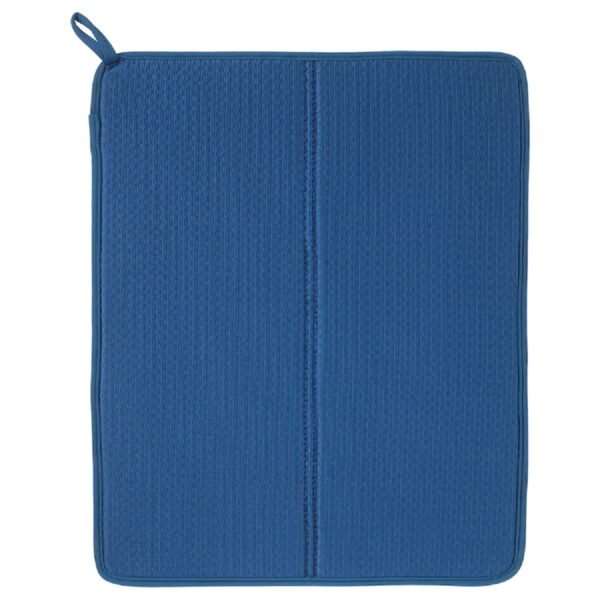 IKEA Little Loved Corner NYSKÖLJD Dish Drying Mat, Sink Mat, Reversible Drying Mat, Blue