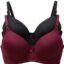 Imsa Moda Women's Nylon Lycra Lightly Padded Full Coverage Wirefree T-Shirt Bra Combo Pack of 2