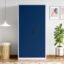 Interio by Godrej Almirah Vurv 2-Door Steel Locker Unit Almirah, Cupboard for Clothes (Sapphire Blue), 1-Year Warranty, 1 Locker, 3 Shelves